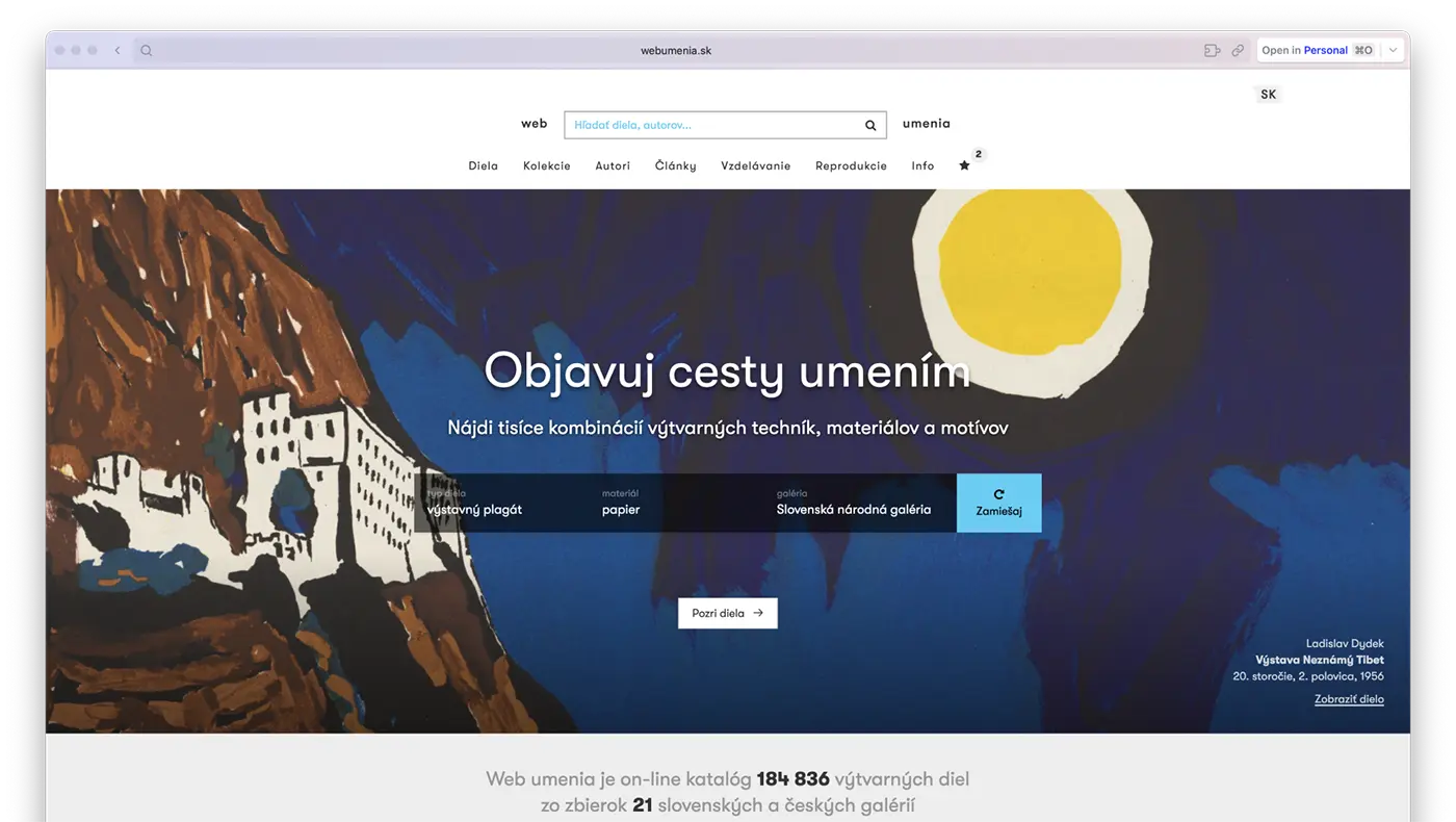Web umenia